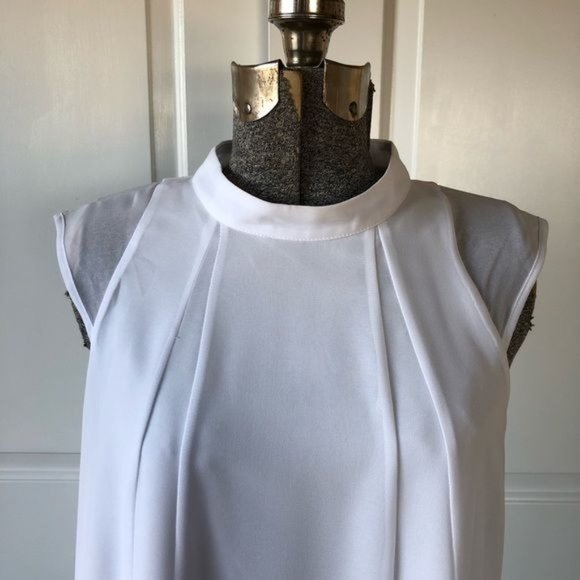 BCBG WOMEN’S WHITE  FLOWY DRESS! Perfect rehearsal, bridal shower dress - Picture 5 of 11